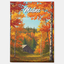 Fall Foilage Maintravel Magnet
