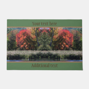 Fall Foliage an einem Marsch Personalisiert Fußmatte