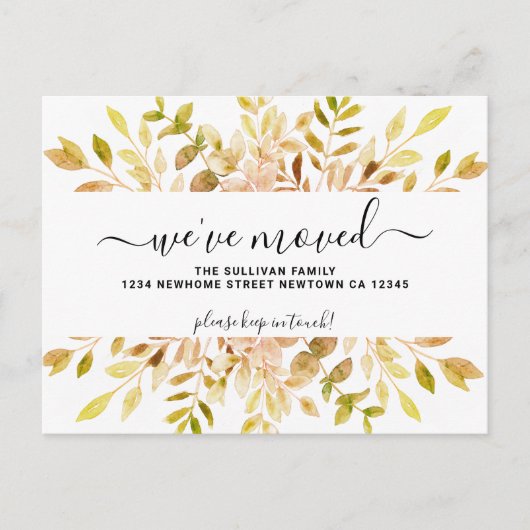 Fall Foliage Ankündigung Postkarte (Vorderseite)