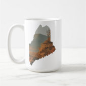 Fall Foliage auf Katahdin in Maine Kaffeetasse (Links)