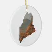Fall Foliage auf Katahdin in Maine Keramik Ornament (Rechts)