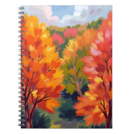 Fall Foliage | Autumn Leaves Watercolor Nature Notizblock