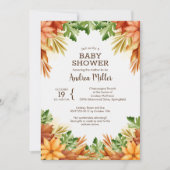 Fall Foliage Baby Shower Einladungen (Vorderseite)