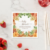 Fall Foliage Babydusche Cocktail Serviette (Beispiel)