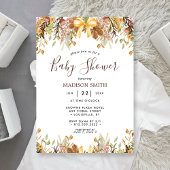 Fall Foliage Bläschen neutrale Babydusche Einladung