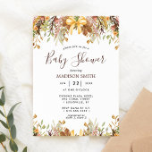 Fall Foliage Bläschen neutrale Babydusche Einladung