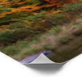 Fall Foliage Bordering River Orton Art Poster (Ecke)