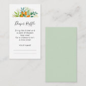 Fall Foliage Bouquet Babydusche Windelwanne Begleitkarte (Vorne/Hinten)