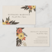 Fall Foliage Business Cards Visitenkarte (Vorne/Hinten)