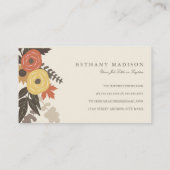 Fall Foliage Business Cards Visitenkarte (Rückseite)