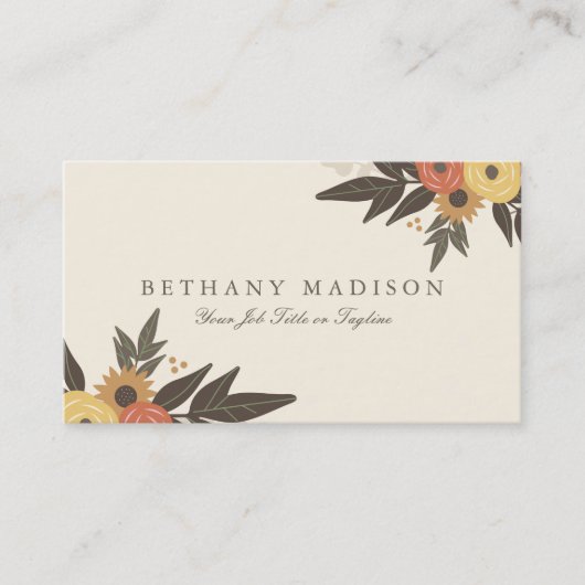 Fall Foliage Business Cards Visitenkarte (Vorderseite)
