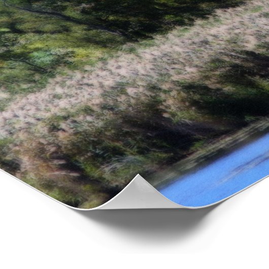 Fall Foliage, die einen Marsch Orton-Effekt grenzt Poster (Ecke)