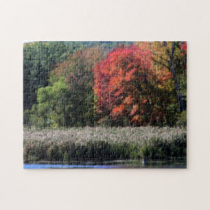 Fall Foliage, die einen Marsch Orton-Effekt grenzt Puzzle