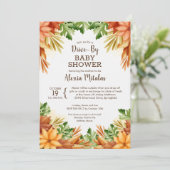 Fall Foliage Drive-BY Baby Shower Einladungen (Stehend Vorderseite)