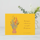 Fall-Foliage-Erntedank Einladung (Stehend Vorderseite)