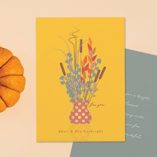 Fall-Foliage-Erntedank Einladung