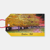 Fall Foliage Geschenkanhänger (Rückseite Horizontal)