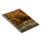 Fall Foliage grenzt an Fluss Nature Orton Notizblock (Rechte Seite)