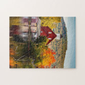 Fall Foliage Grist Mill Ashland New Hampshire Puzzle (Horizontal)