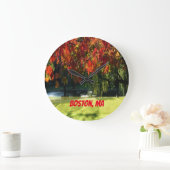 Fall Foliage Große Wanduhr (Zuhause)