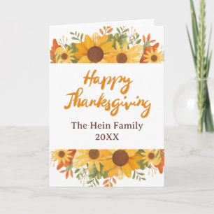 Fall Foliage Happy Thanksgiving Card Karte