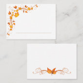 Fall Foliage Hochzeit Platzkarte 2 (Vorne/Hinten)