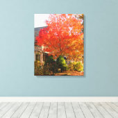 Fall Foliage in Oak Bluffs - Martha's Vineyard Leinwanddruck (Insitu (Holzboden))
