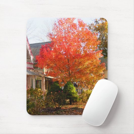 Fall Foliage in Oak Bluffs - Martha's Vineyard Mousepad (Mit Mouse)