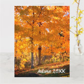 Fall Foliage Karte (Gelbe Blume)