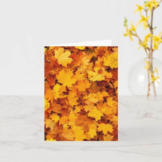 Fall Foliage Karte (Gelbe Blume)