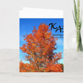 Fall Foliage Karte (Rückseite)