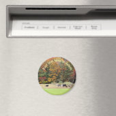 Fall Foliage Kühe Feldart Personalisiert Magnet (In Situ (Geschirrspüler))