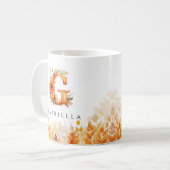 Fall Foliage Monogram Letter G Kaffeetasse (Vorderseite Links)
