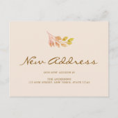 Fall Foliage Moving Announcement Postcard Ankündigungspostkarte (Vorderseite)