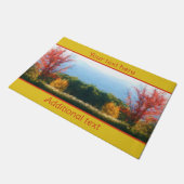 Fall Foliage Nature Foto Malerei Personalisiert Fußmatte (Schrägansicht)
