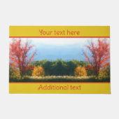 Fall Foliage Nature Foto Malerei Personalisiert Fußmatte (Vorderseite)