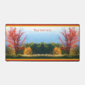 Fall Foliage Nature Foto Malerei Personalisiert Schreibtischunterlage (Vorderseite)