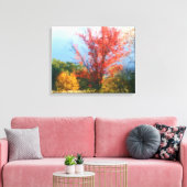 Fall Foliage Nature Painting Leinwanddruck (Insitu (Wohnzimmer))