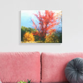 Fall Foliage Nature Painting Leinwanddruck (Insitu (Wohnzimmer))