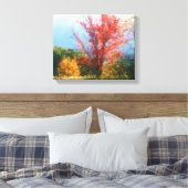 Fall Foliage Nature Painting Leinwanddruck (Insitu (Schlafzimmer))