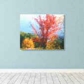 Fall Foliage Nature Painting Leinwanddruck (Insitu (Holzboden))