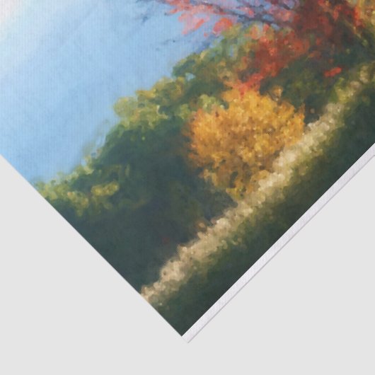 Fall Foliage Natureainting Decoupage Seidenpapier (Ausschnitt)