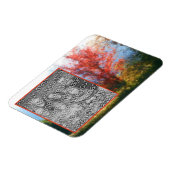 Fall Foliage Natureainting Fügen Sie Ihr Foto hinz Magnet (Linke Seite)