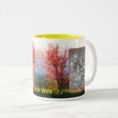 Fall Foliage Natureainting Fügen Sie Ihr Foto hinz Zweifarbige Tasse (VorderseiteRechts)