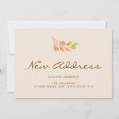 Fall Foliage New Address Moving Announcement Ankündigung (Vorderseite)