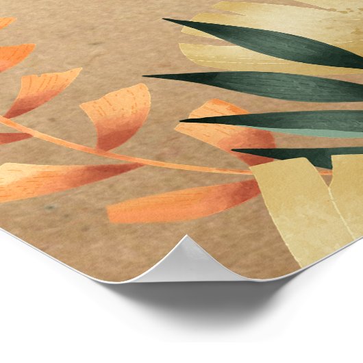 Fall Foliage Orthodox Christliche Beerdigung Poster (Ecke)