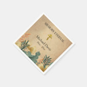 Fall Foliage Orthodox Christliche Beerdigung Serviette (Ecke)