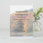 Fall Foliage Pond Nature  Einladung (Stehend Vorderseite)