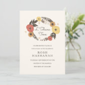 Fall Foliage Rosh Hashanah Einladung (Stehend Vorderseite)