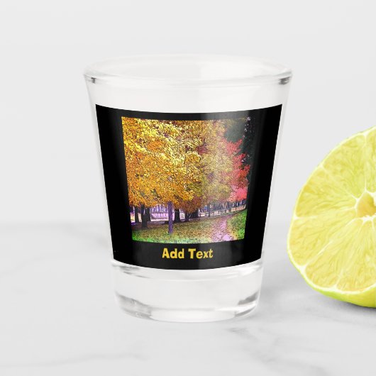 Fall Foliage Schnapsglas (Vorderseite)
